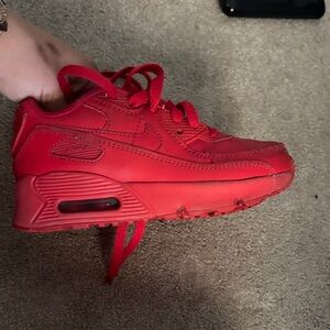 Nike Air Max Kids' Sneakers in Bold Red